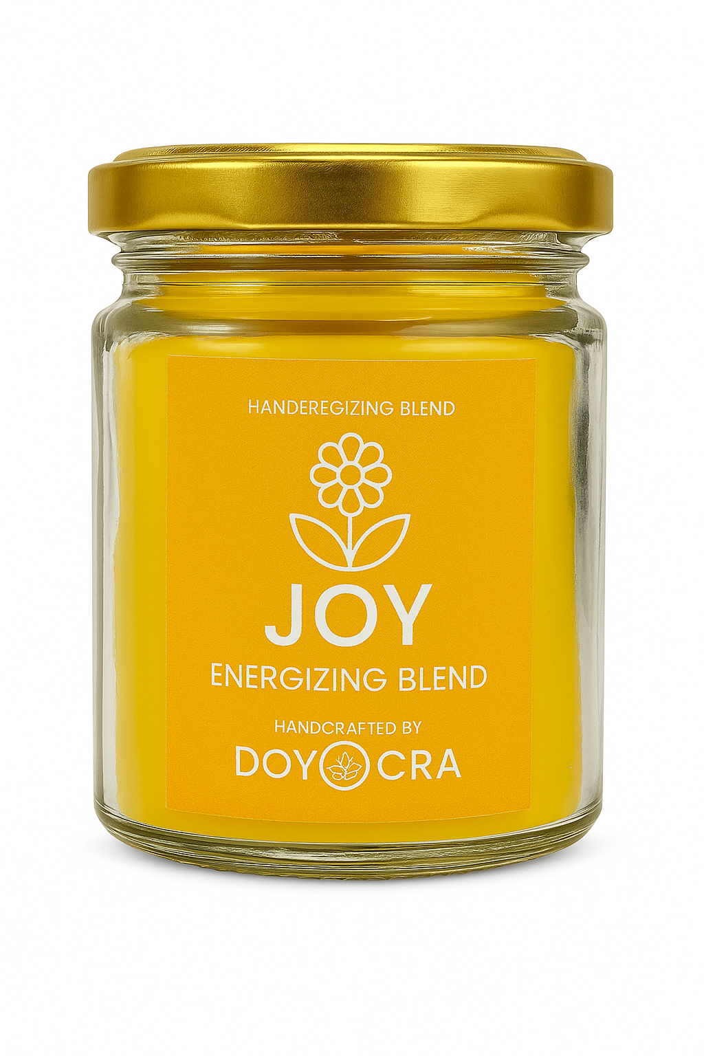 DOYOCRA HOME Joy Candle – Nayi Kali & Fructys | Hand-Poured Soy Wax in Glass Jar | 100g